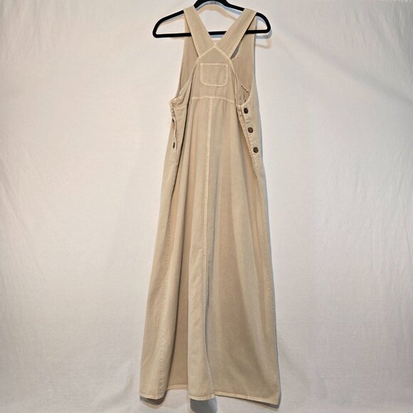 USA Vintage PICCALINO PETITES Modest TAN Floral-Aztec Long Overall Dress Size10P - Picture 2 of 16